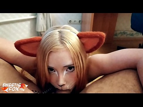 ❤️ Kitsune gbe dick ati pẹlu ni ẹnu rẹ ☑ Iwa onihoho furo